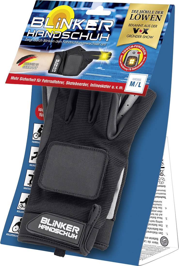 Blinker Handschuh 0500 Handschuhe Schwarz lang XL/XXL
