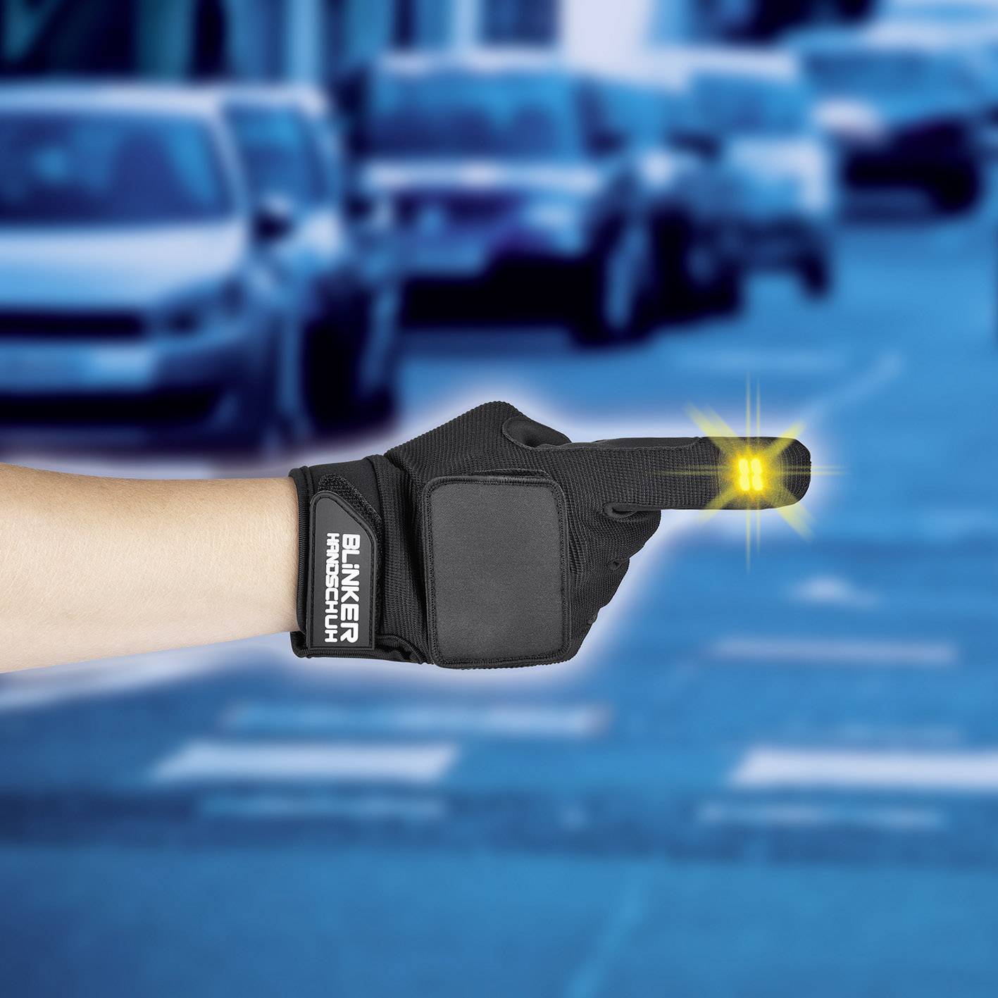 Blinker Handschuh 0500 Handschuhe Schwarz lang XL/XXL
