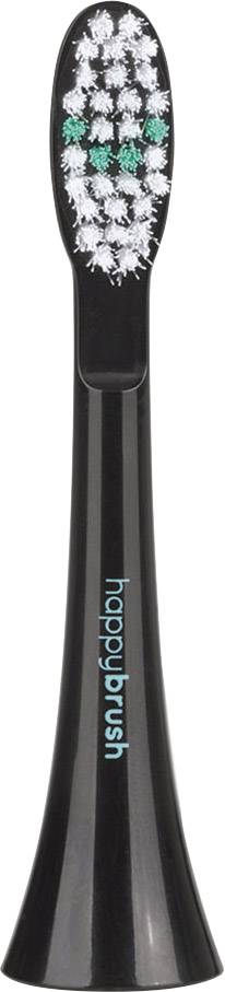 HappyBrush 03436 Aufsteckbürsten für elektrische Zahnbürste 3 St. Schwarz