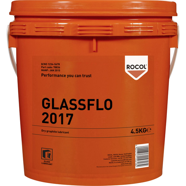 Rocol GLASSFLO 2017 GLASSFLO Trockener Graphitschmierstoff 4.5 kg