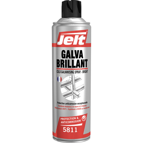 Jelt GALVA BRILLANT 005811 Zinc en spray 500 ml