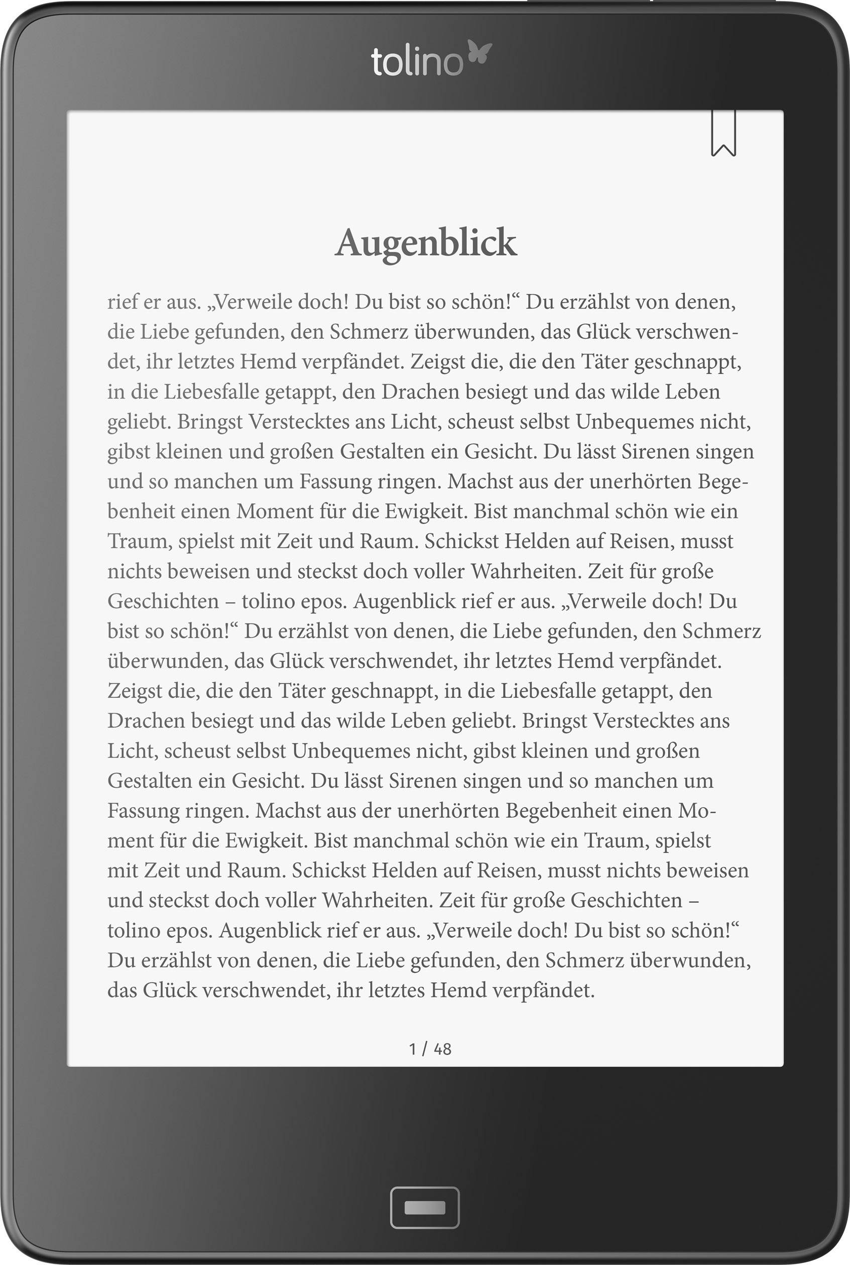 Tolino EPOS eBook-Reader 19.8 cm (7.8 Zoll) Schwarz
