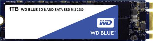 WD WDS100T2B0B Interne M.2 SATA SSD 2280 1TB Blue™ Retail M.2 SATA 6 Gb/s