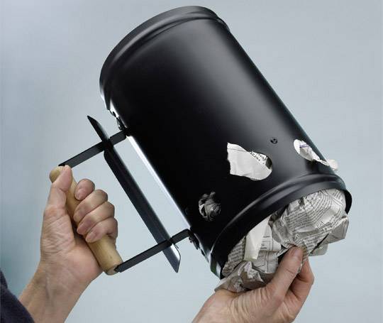 Anzündkamin, Schwarz