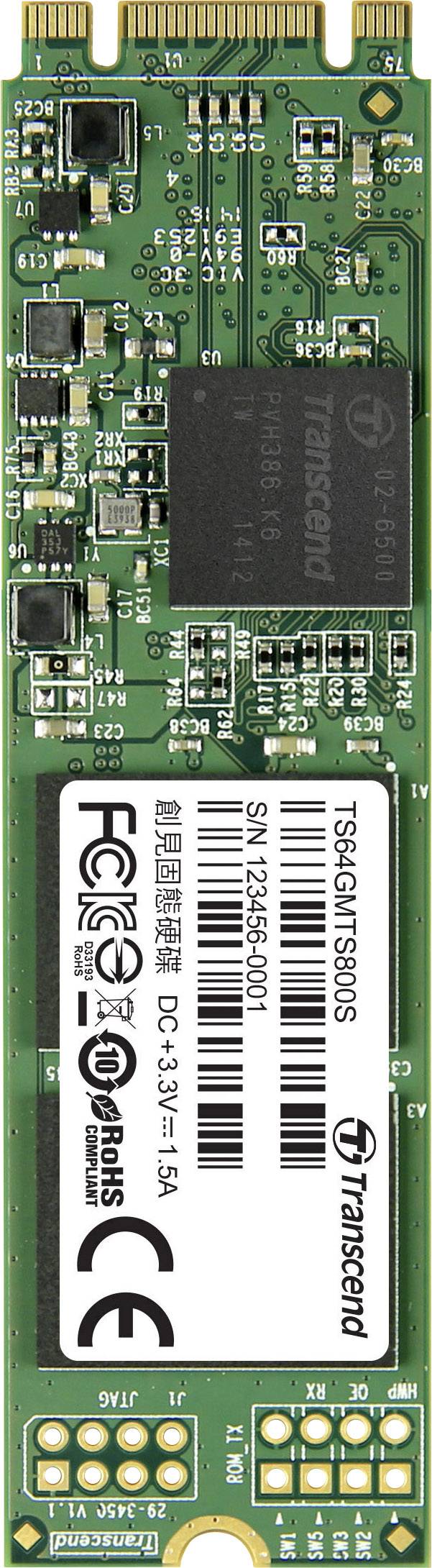 Transcend 800S 64 GB Interne M.2 SATA SSD 2280 M.2 SATA 6 Gb/s Retail TS64GMTS800S