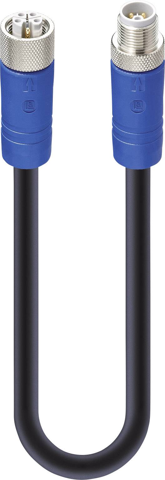 Lumberg Automation 934853166 Sensor-/Aktor-Steckverbinder, konfektioniert M12 Stecker, gerade, Kupplung, gerade 2.00m Polzahl