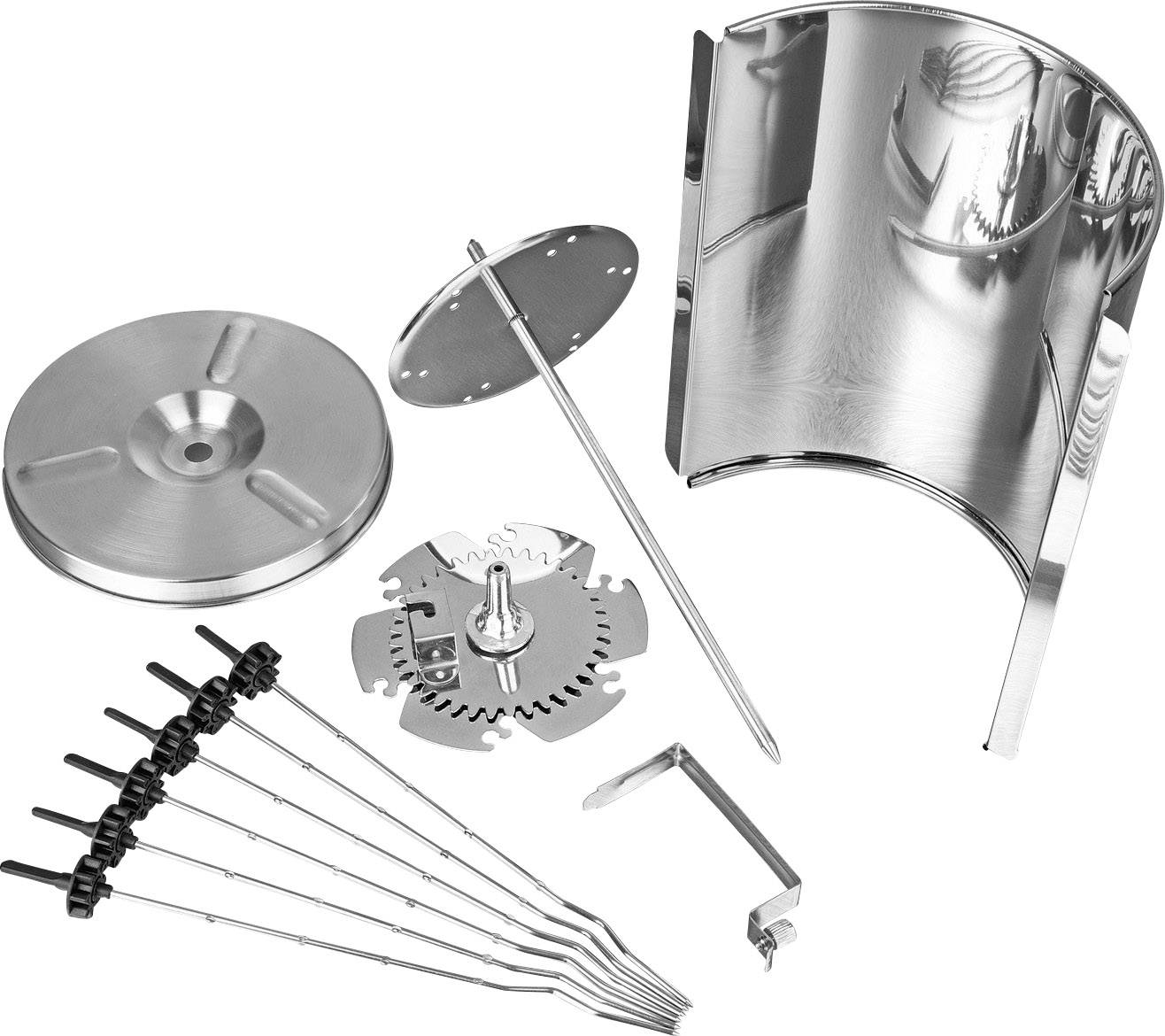 GourmetMaxx 05914 Stand Dönergrill mit Grillspieß Schwarz, Edelstahl