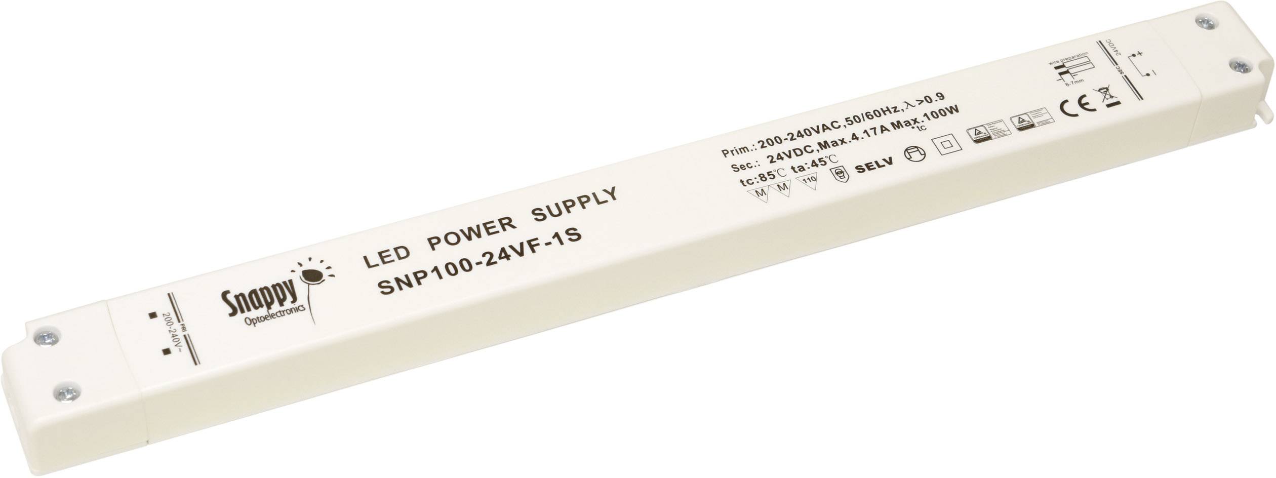 Dehner Elektronik SNP100-12VF-1S LED-Trafo Konstantspannung 100 W 0 - 8.33 A 12 V/DC nicht dimmbar