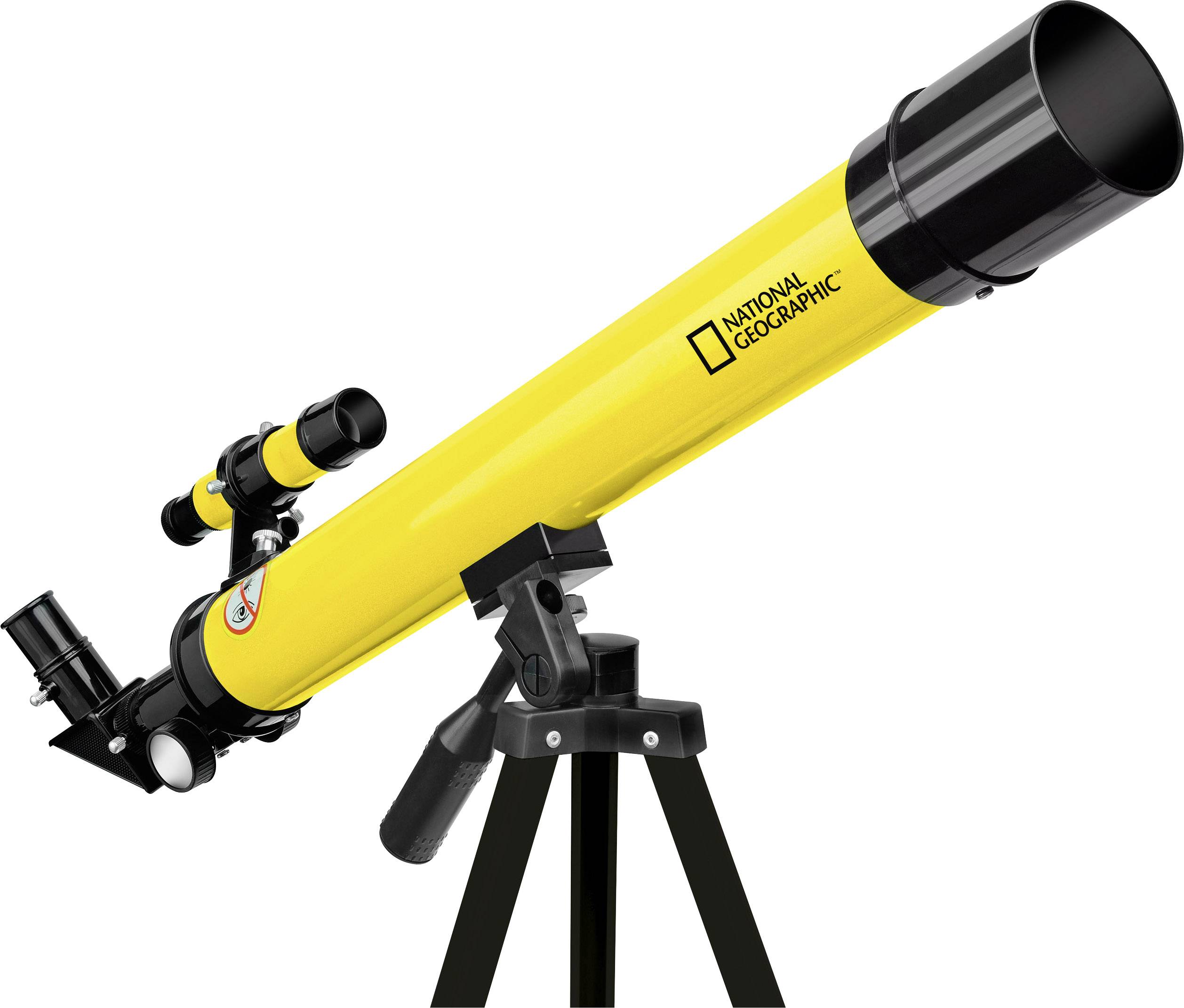 National Geographic 50/600 AZ Linsen-Teleskop Azimutal Achromatisch Vergrößerung 50 bis 100 x