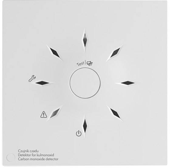 Nexelec D447A Kohlenmonoxid-Melder inkl. 10 Jahres-Batterie batteriebetrieben detektiert Kohlenmonoxid