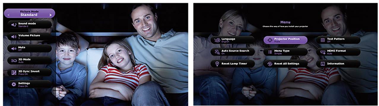 BenQ Beamer W1090 DLP 2000 lm 1920 x 1080 Full HD Full HD, mit Fernbedienung, USB Typ A, VGA Eingang, 3D ready