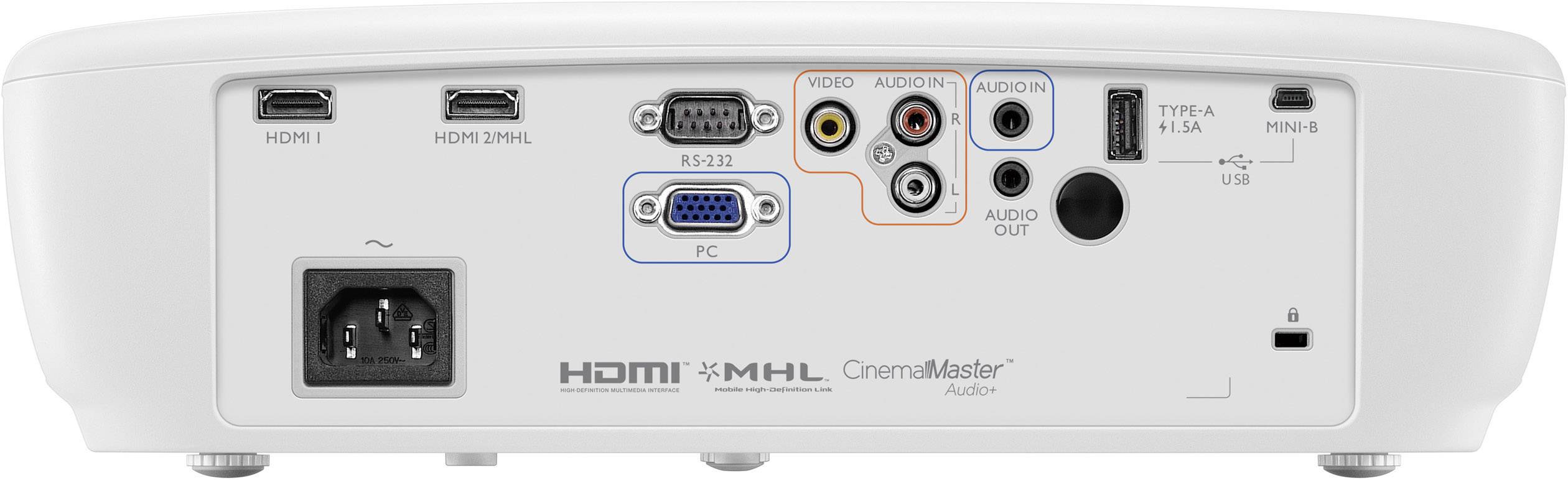 BenQ Beamer W1090 DLP Helligkeit: 2000lm 1920 x 1080 HDTV 10000 : 1 Weiß