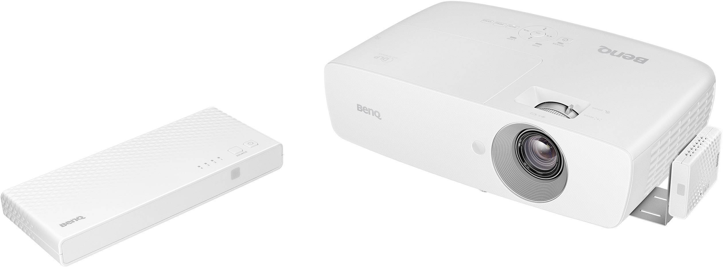 BenQ Beamer W1090 DLP 2000 lm 1920 x 1080 Full HD Full HD, mit Fernbedienung, USB Typ A, VGA Eingang, 3D ready