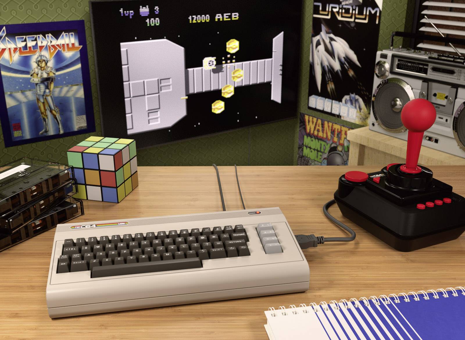 Retro Games The C64 mini Retro Konsole inkl. installierte Spiele