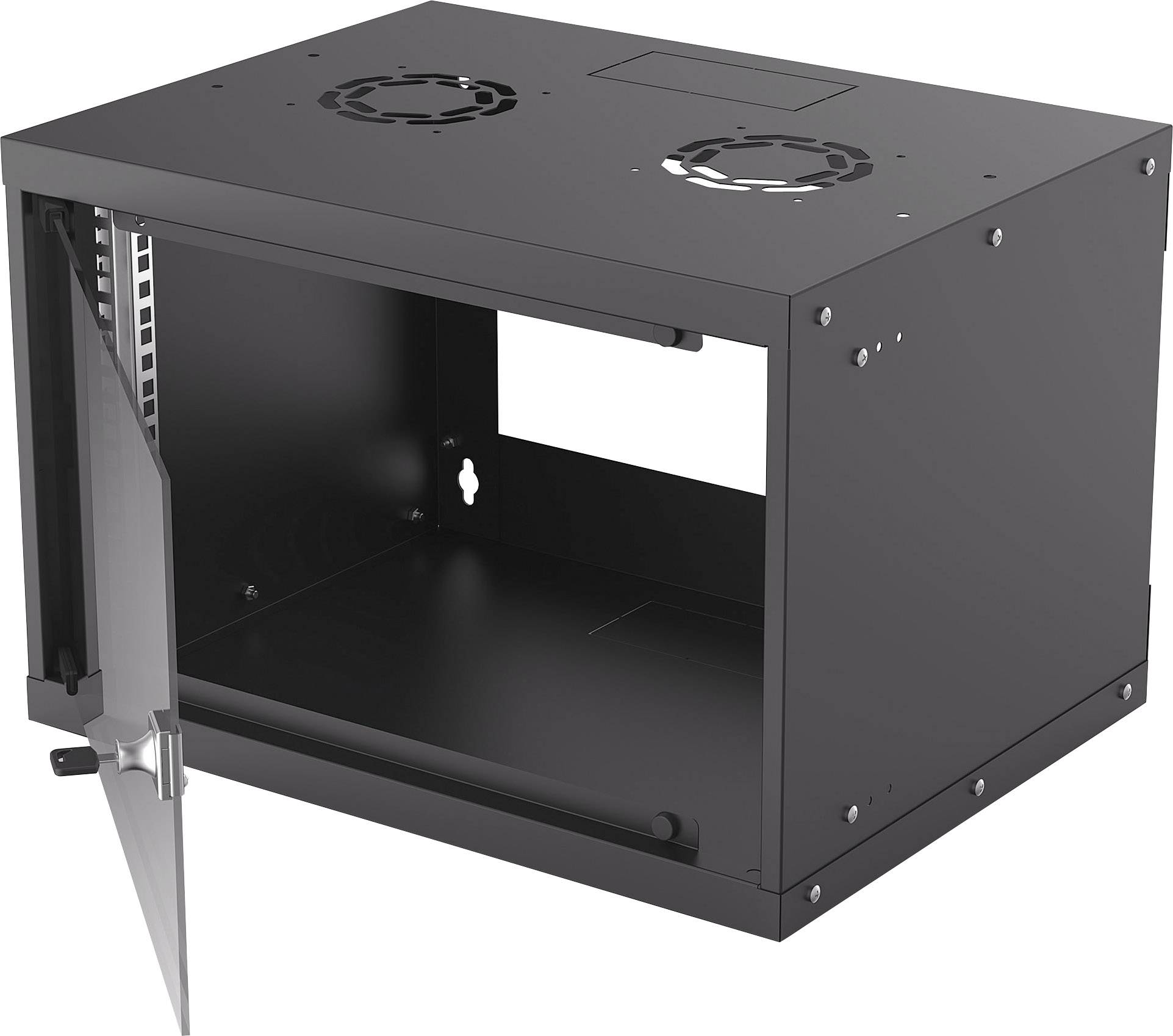 Intellinet Basic Line 6HE 19 Zoll Wandgehäuse (B x H x T) 540 x 353 x 400mm 6 HE Schwarz (RAL 9005)