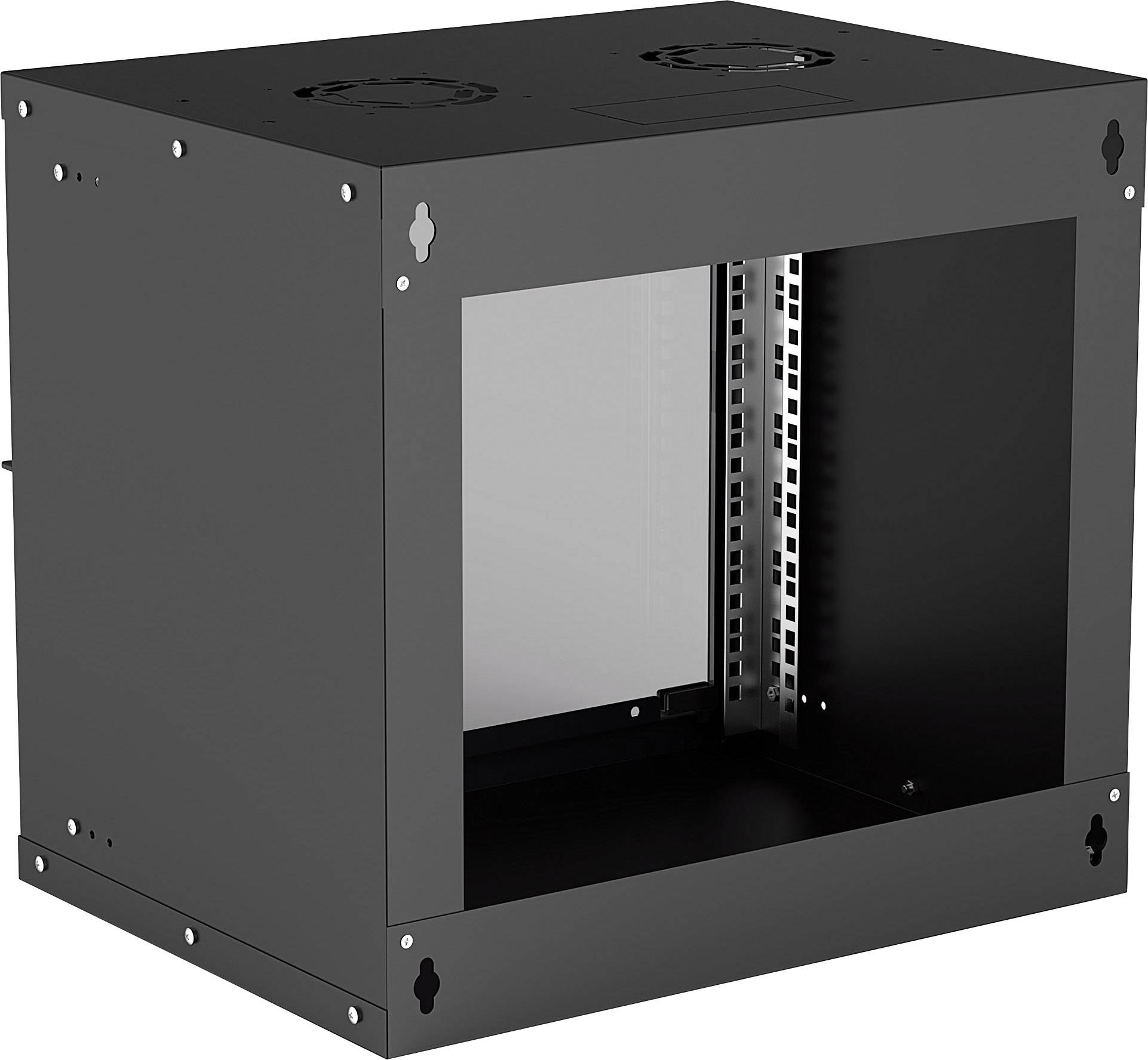 Intellinet Basic Line 9HE 19 Zoll Wandgehäuse (B x H x T) 540 x 487 x 400 mm 9 HE Schwarz (RAL 9005)