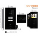 Interphone vidéo Bellcome VKM.P3FR.T3S4.BLB04 filaire Set complet 3 foyers noir