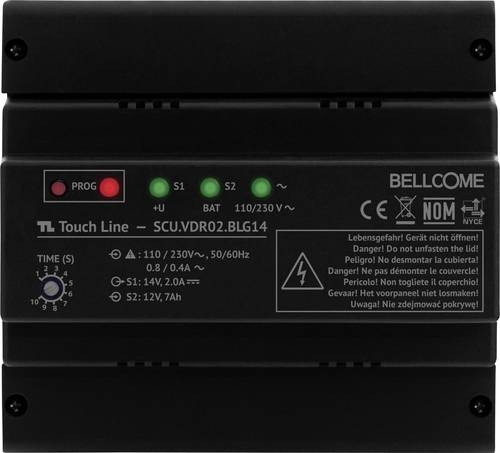 Bellcome SCU.VDR02.BLG14 Video-Türsprechanlage Kabelgebunden Hutschienen-Netzteil 1 Familienhaus Sc