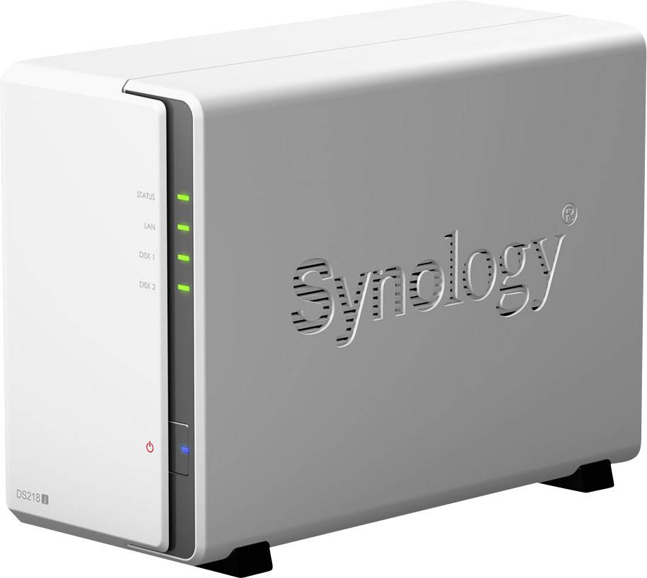 Synology DiskStation DS218j NAS-Server 6TB 2 Bay bestückt mit 2x 3TB Recertified Festplatten DS218j-6TB-FR