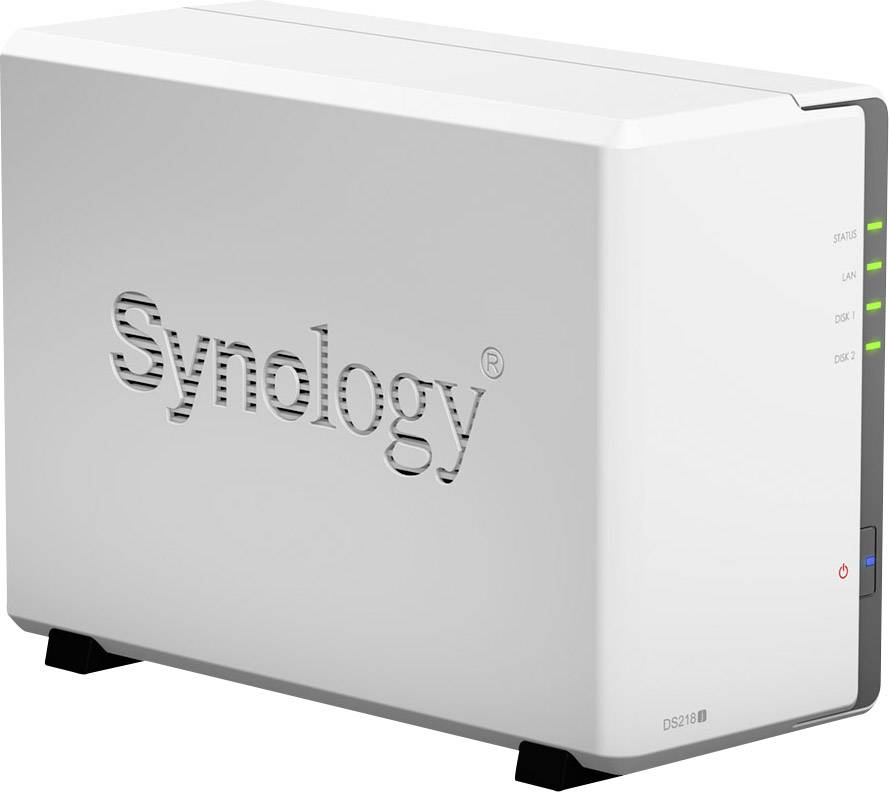 Synology DiskStation DS218j NAS-Server 6TB 2 Bay bestückt mit 2x 3TB Recertified Festplatten DS218j-6TB-FR