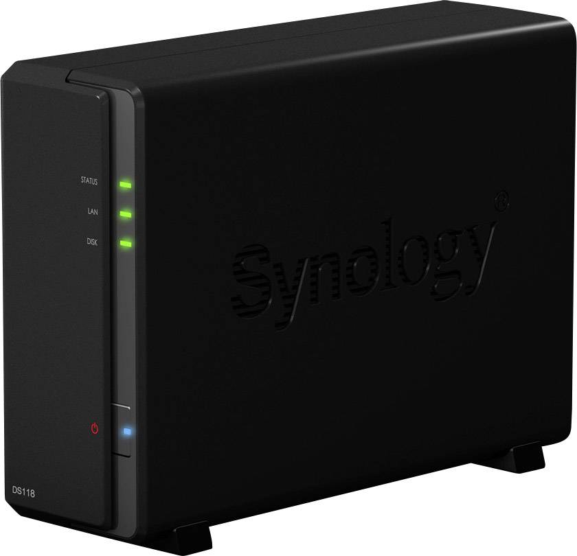 Synology DiskStation DS118 NAS-Server Gehäuse 1 Bay 4K-Videounterstützung DS118