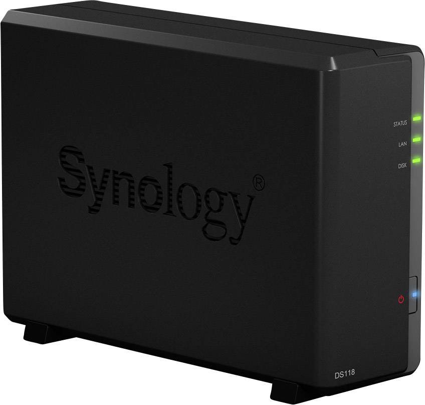 Synology DiskStation DS118 NAS-Server Gehäuse 1 Bay 4K-Videounterstützung DS118