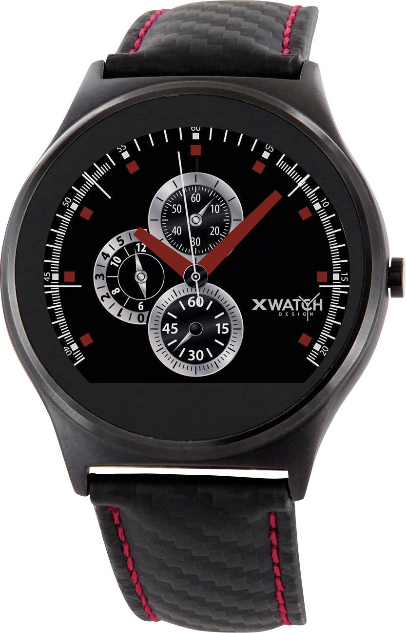 X-WATCH Qin XW Pro Smartwatch Rot, Schwarz