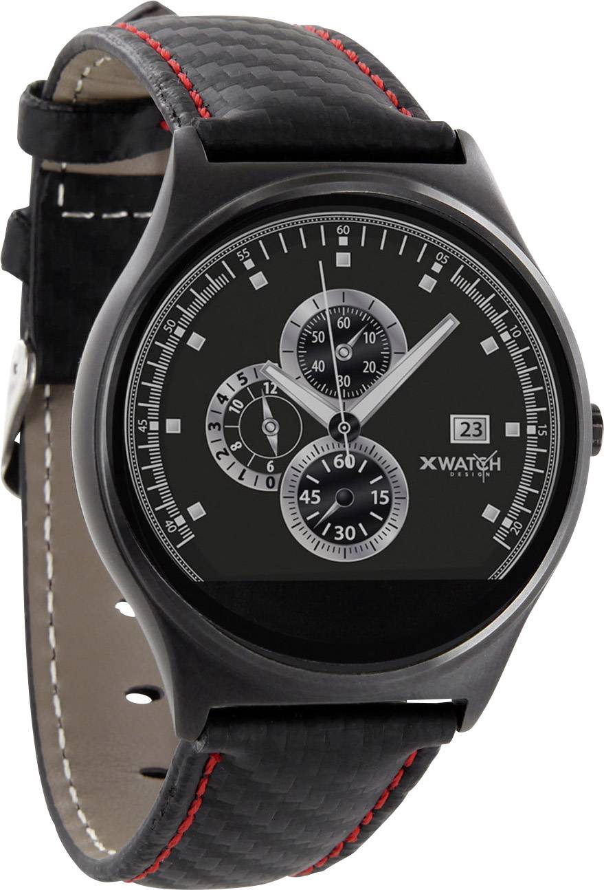 X-WATCH Qin XW Pro Smartwatch Rot, Schwarz