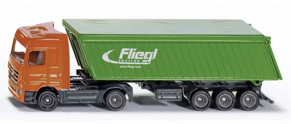 LKW mit Kippsattel und Dach - LKW-/Anhänger-Modell - Metall - Kunststoff - Schwa