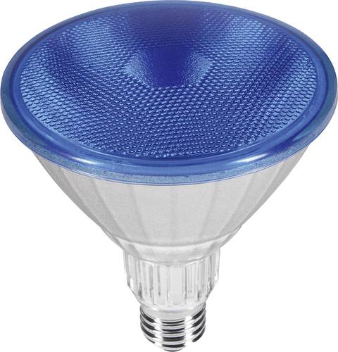 LED EEK D (A++ - E) E27 Reflektor 18W = 120W Blau (Ø x L) 80mm x 120mm 1St.; Energieeffizienzklasse: A+