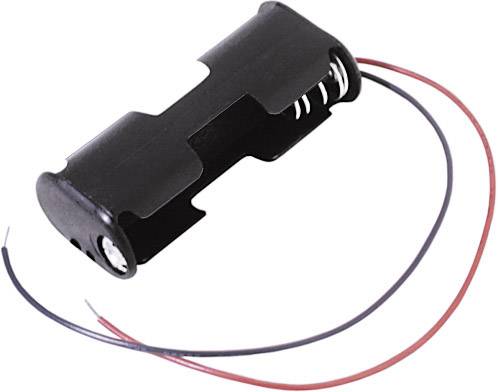 MPD BC22AAW Batteriehalter 2x Mignon (AA) Kabel (L x B x H) 57.7 x 25.4 x 15.9 mm