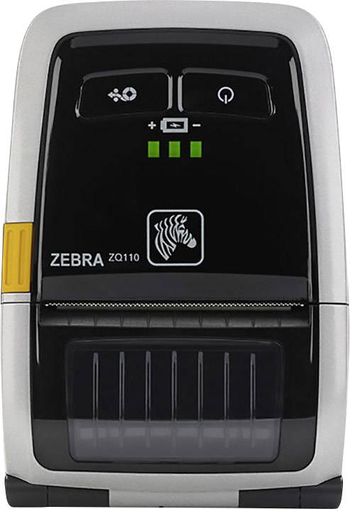 Zebra ZQ110 Bon-Drucker Thermodirekt 203 x 203 dpi Schwarz, Silber USB, WLAN, Akku-Betrieb