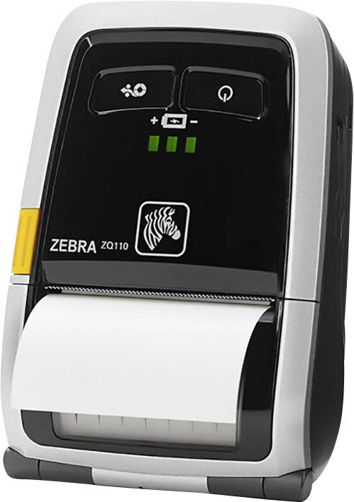 Zebra ZQ110 Bon-Drucker Thermodirekt 203 x 203 dpi Schwarz, Silber USB, WLAN, Akku-Betrieb