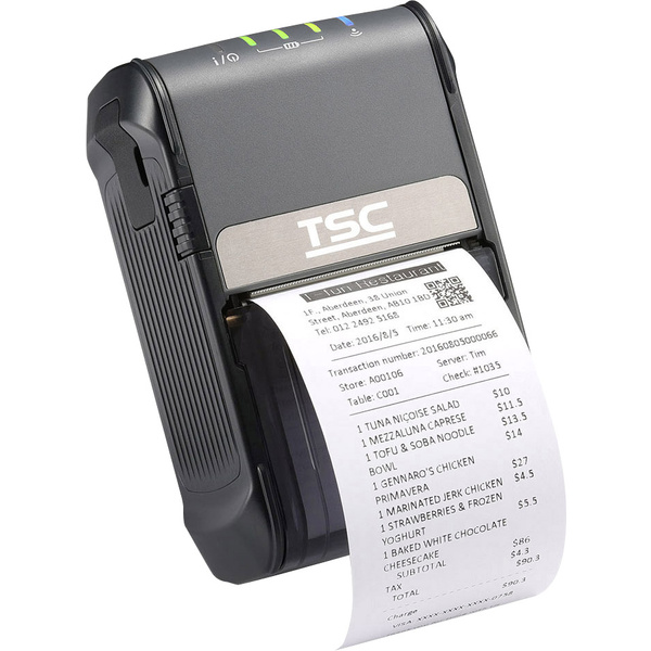 TSC ALPHA-2R Bon-Drucker Thermodirekt 203 x 203 dpi Schwarz USB, Bluetooth®, Akku-Betrieb