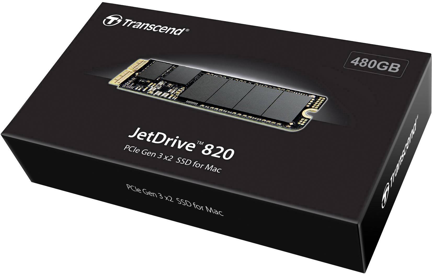 Transcend JetDrive™ 820 Mac 480 GB Interne M.2 PCIe NVMe SSD 2280 M.2 NVMe PCIe 3.0 x4 Retail TS480GJDM820
