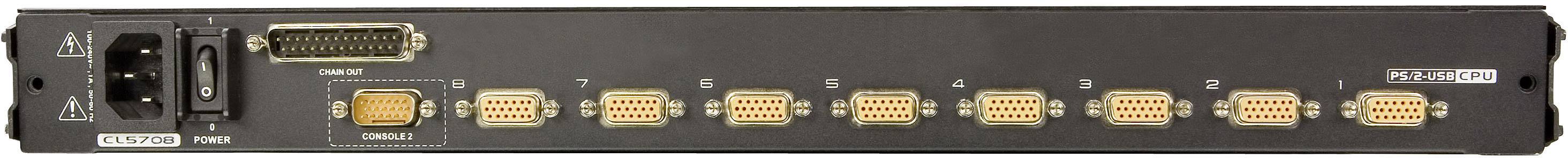 ATEN CL5708M-ATA-XG 8 Port KVM-Konsole PS/2 1280 x 1024 Pixel