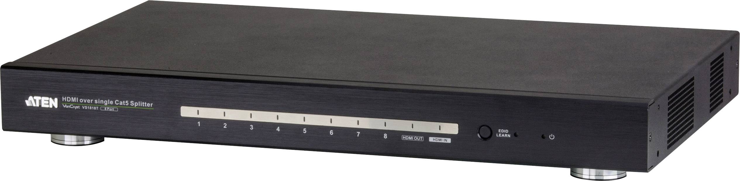 ATEN VS1818T-AT-G 8 Port HDMI-Splitter 4096 x 2160 Pixel Schwarz