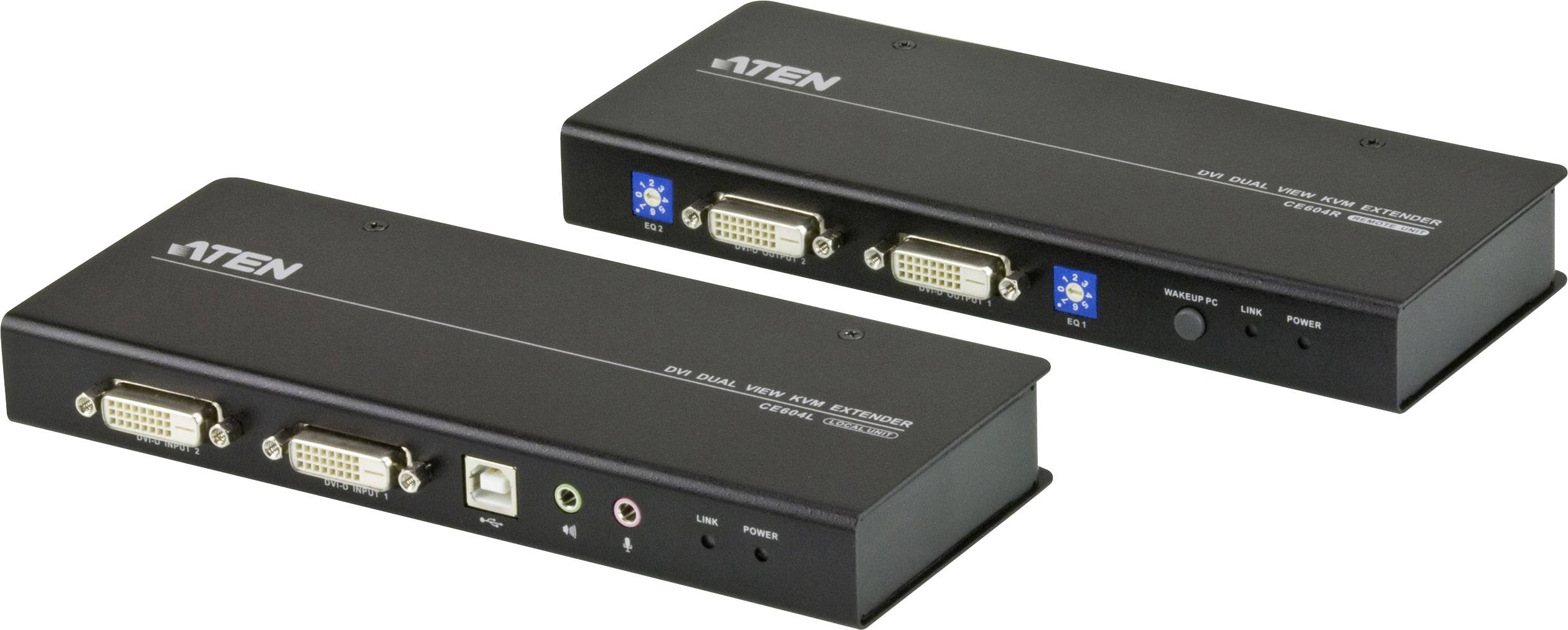 ATEN CE604-AT-G DVI Extender (Verlängerung) über Netzwerkkabel RJ45 60 m