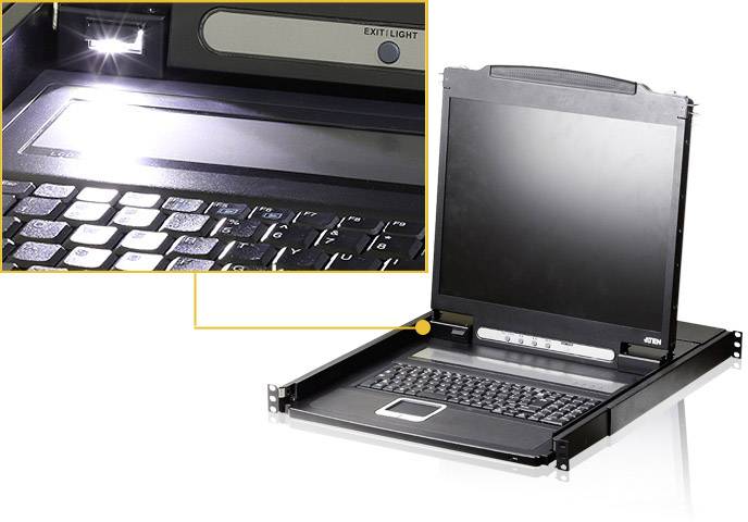 ATEN CL1000N-ATA-XG 1 Port KVM-Konsole PS/2 1280 x 1024 Pixel