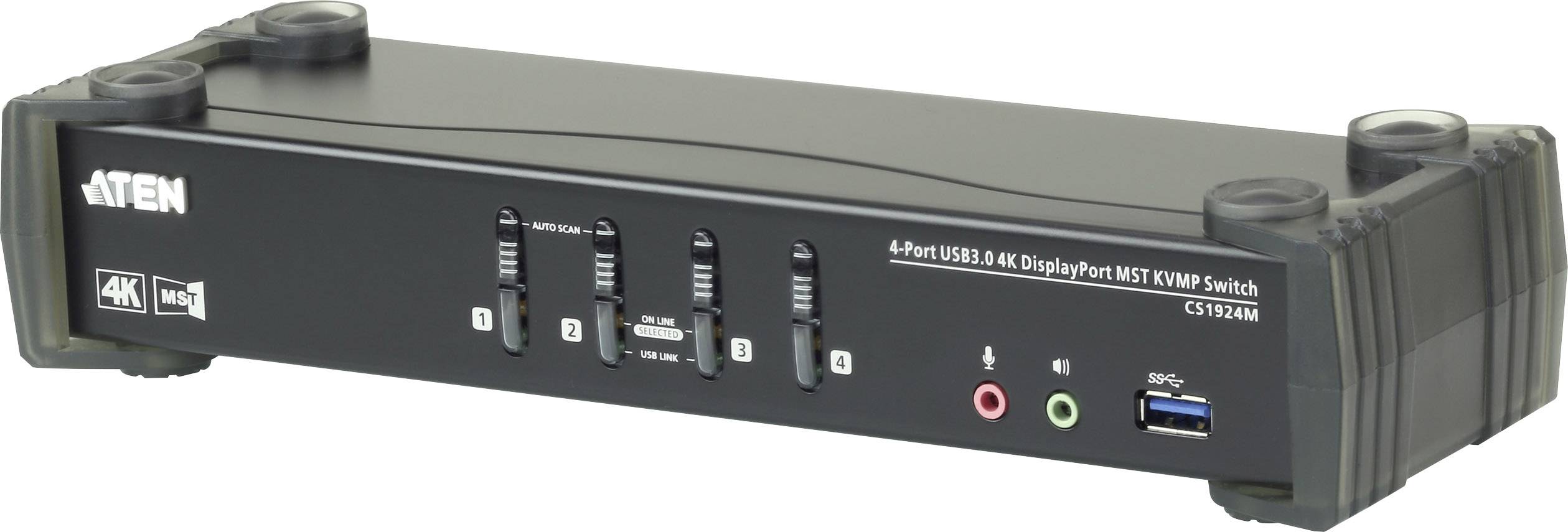 ATEN CS1924-AT-G KVM-Umschalter USB 4096 x 2160 Pixel