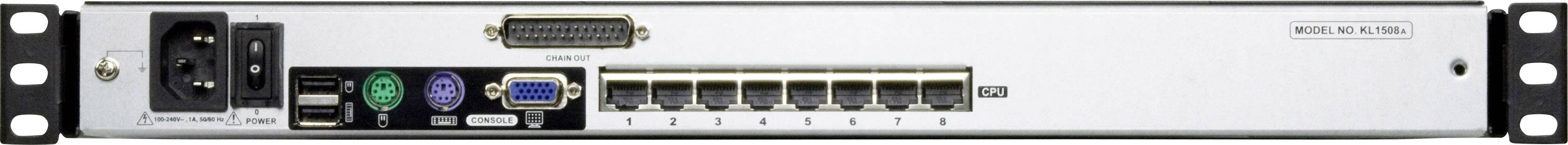 ATEN KL1508AN-AXA-XG 8 Port KVM-Konsole 1280 x 1024 Pixel
