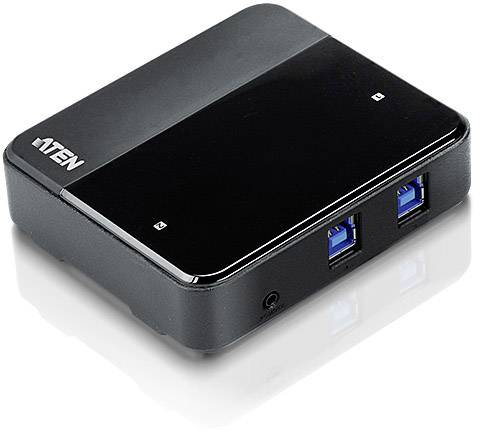 ATEN US234 2 Port USB 3.2 Gen 1-Umschalter (USB 3.0) Schwarz
