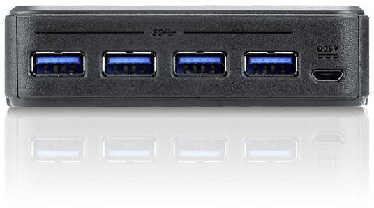 ATEN US434 4 Port USB 3.2 Gen 1-Umschalter (USB 3.0) Schwarz