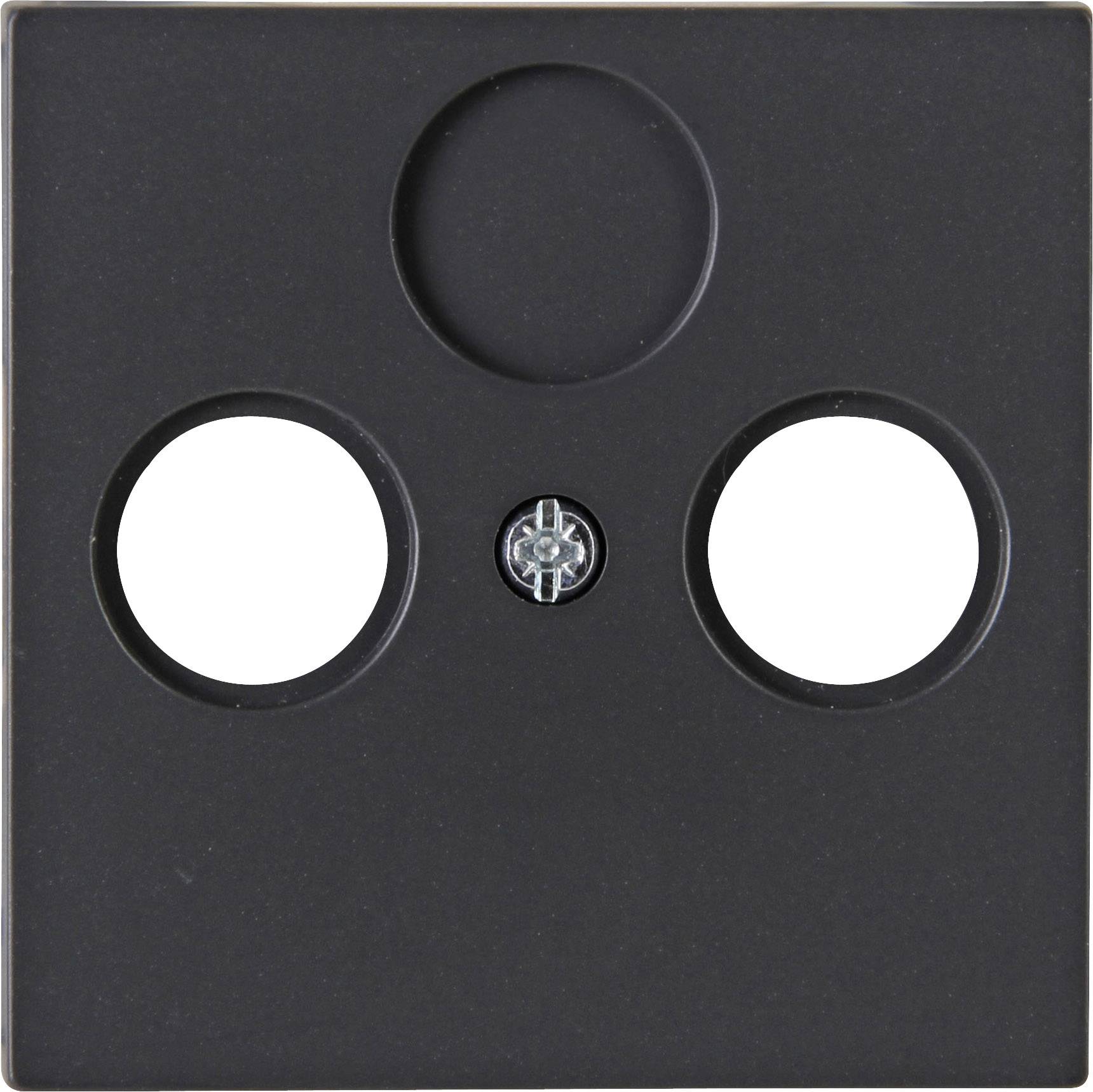 Kopp 1 Stück Abdeckung TV-, Radio-Steckdose ATHENIS Anthrazit 373515187 1 St.