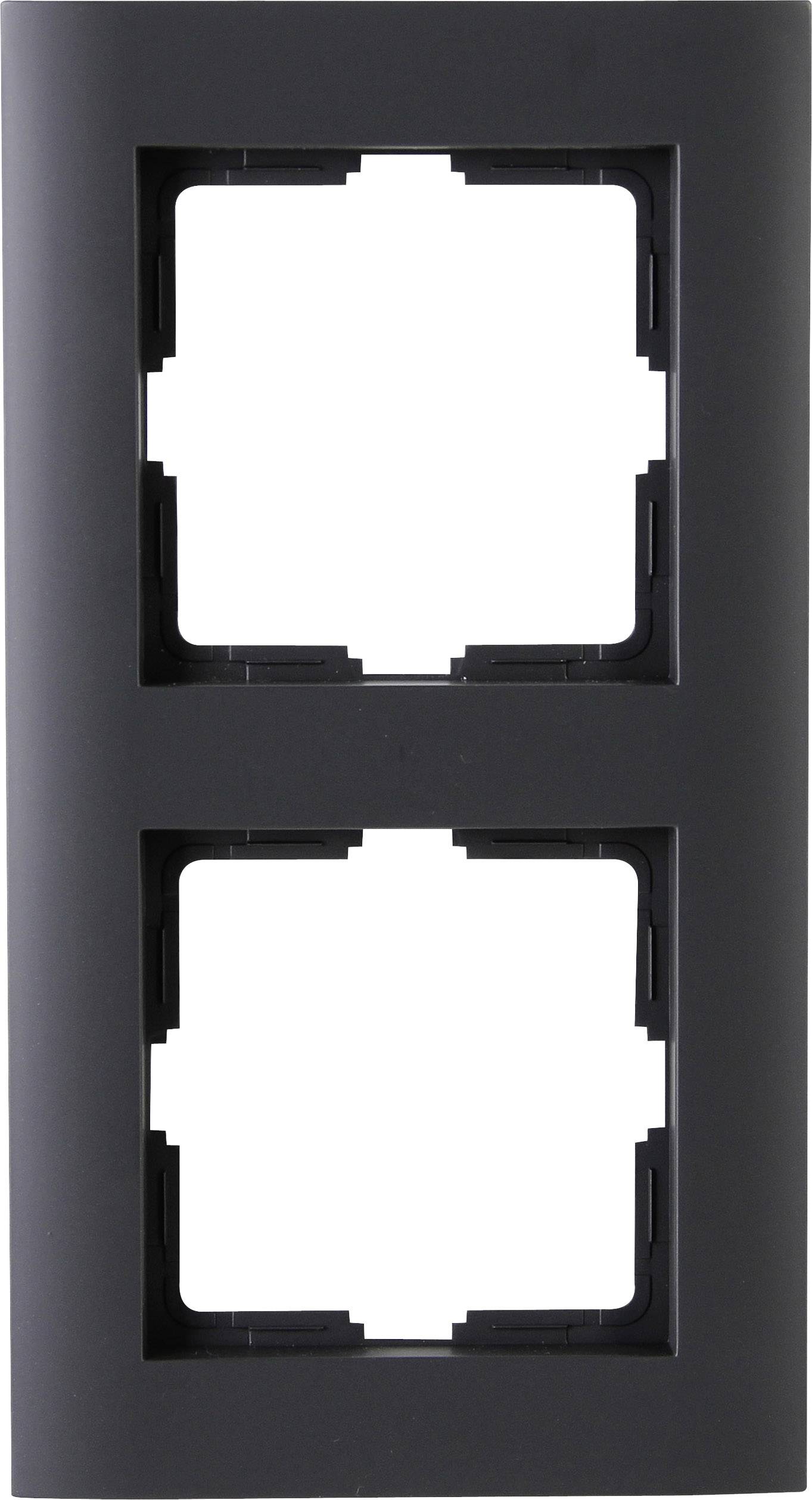 Kopp 2fach Abdeckung Steckdose ATHENIS Anthrazit 402615066 1 St.