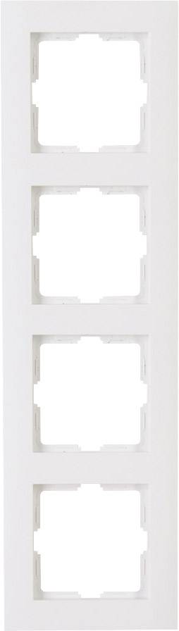 Kopp 4fach Abdeckung Steckdose ATHENIS Reinweiß (RAL 9010) 402829063 1 St.