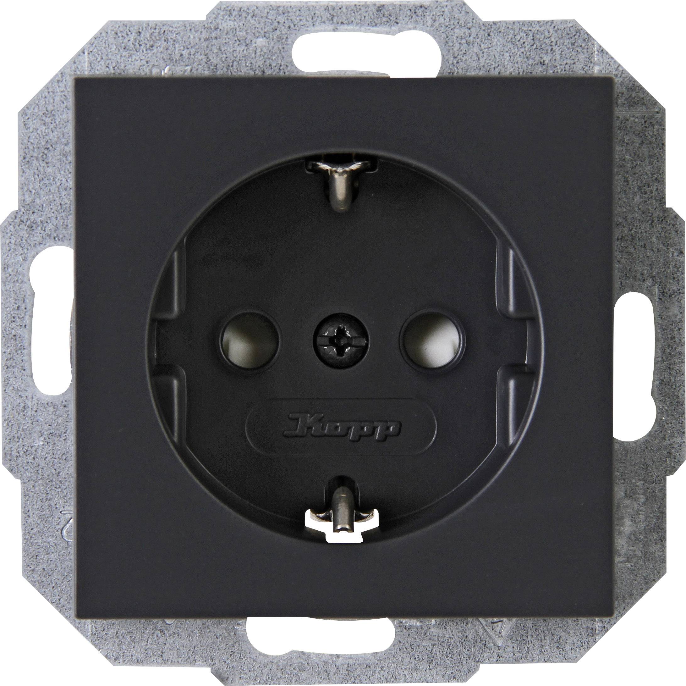 Kopp 1 Stück Einsatz Steckdose ATHENIS Anthrazit 940015083 1 St.