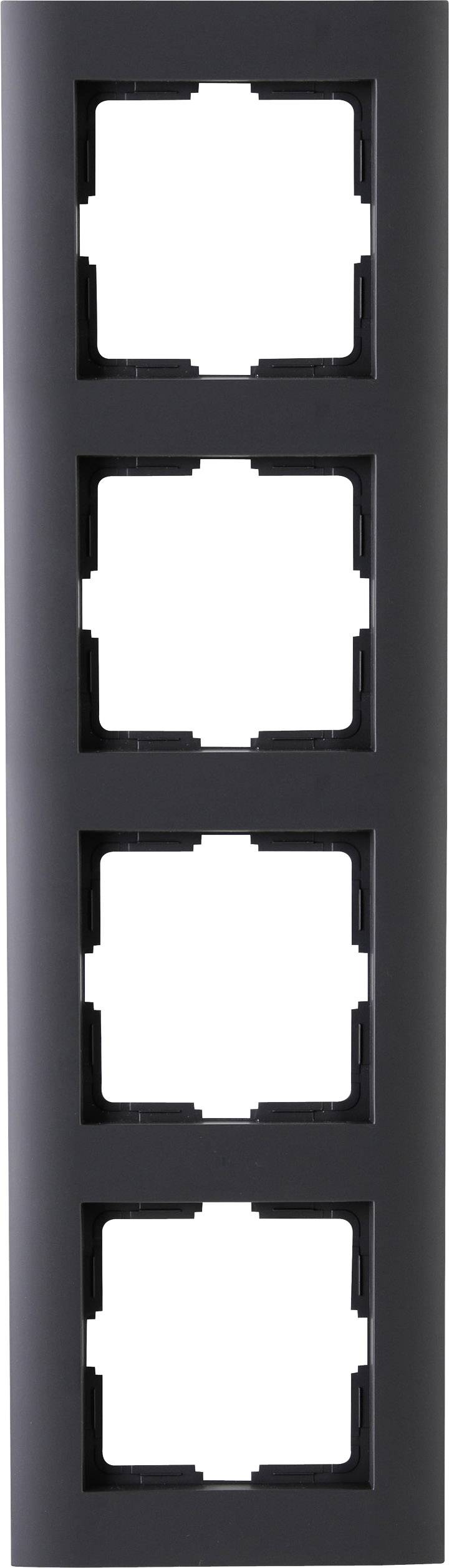 Kopp 4fach Abdeckung Steckdose ATHENIS Anthrazit 402815062 1 St.