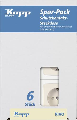 Kopp Einsatz Steckdose RIVO Reinweiß (RAL 9010) 945117052