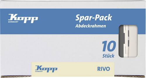 10fach Abdeckung Steckdose RIVO Reinweiß (RAL 9010) 404517050
